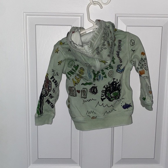 True Religion Graphic Zip Up Hoodie - 12-18M - Picture 2 of 8